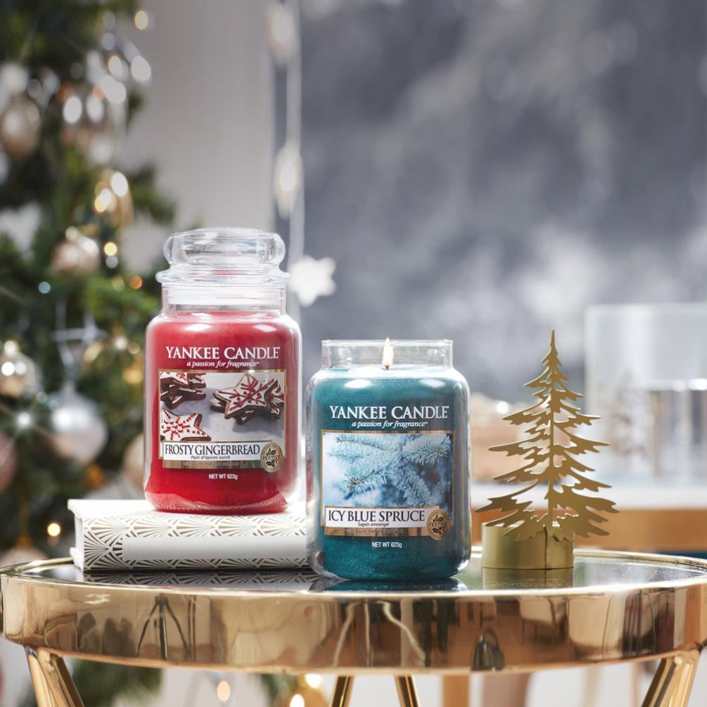 Yankee Candle Frosty Gingerbread Large Jar Extra Image 2